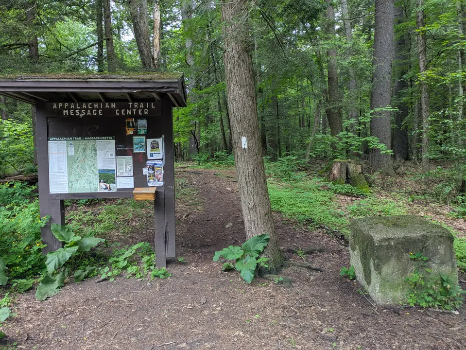 Trail entrance to the Appalachian Trail