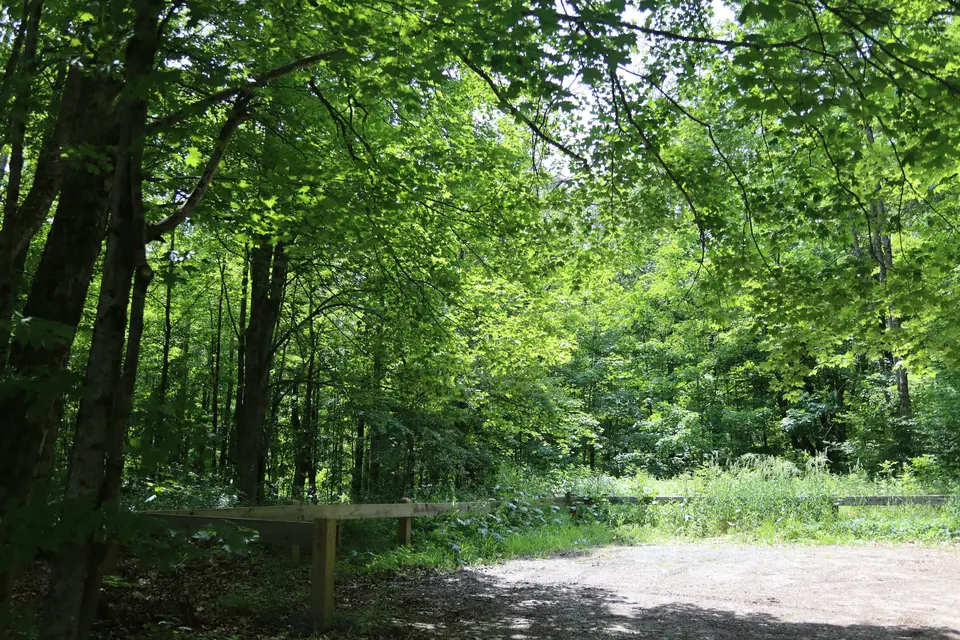 Parking area for Dry Hill Reservation.