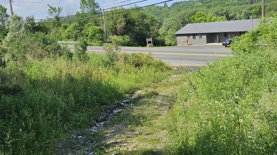 The entrance to the site