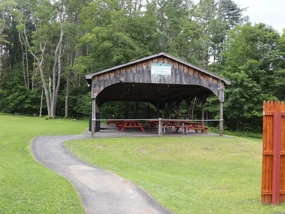 An accessible path leads up to the Park Pavillion.