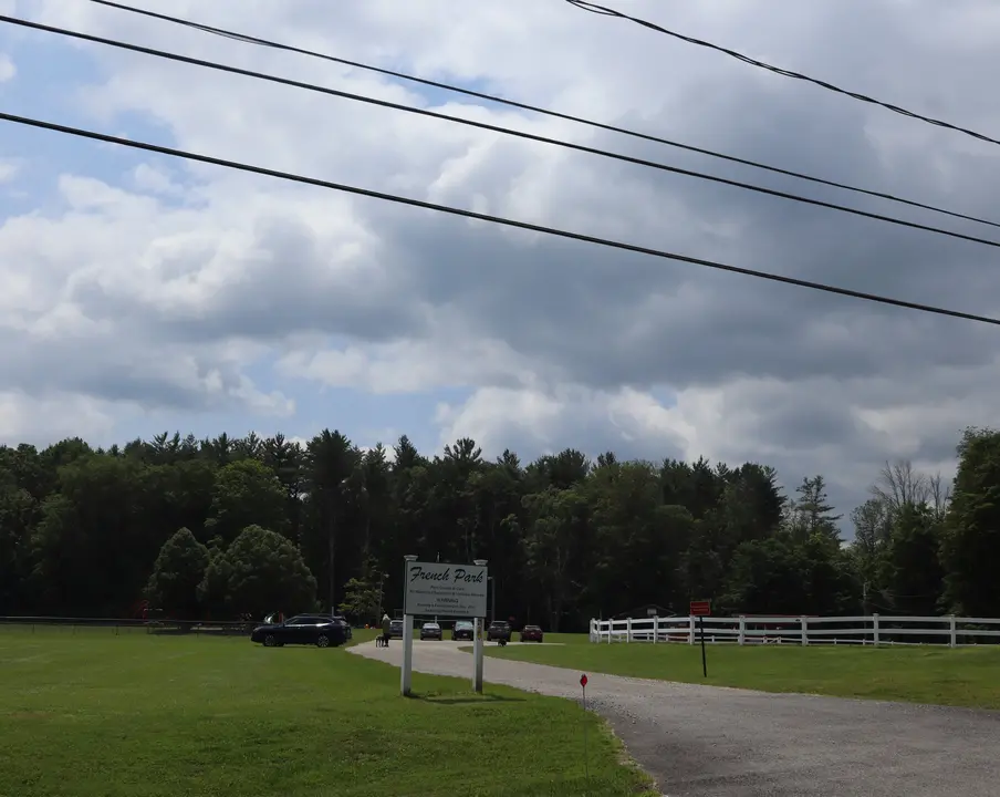 Entrance to French Park off of Prospect Lake Road.
