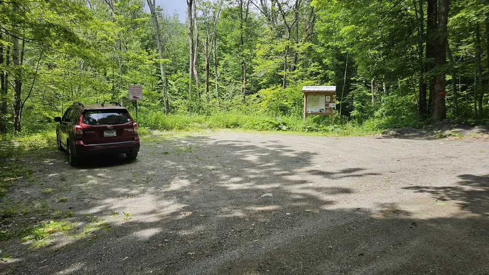 The parking area