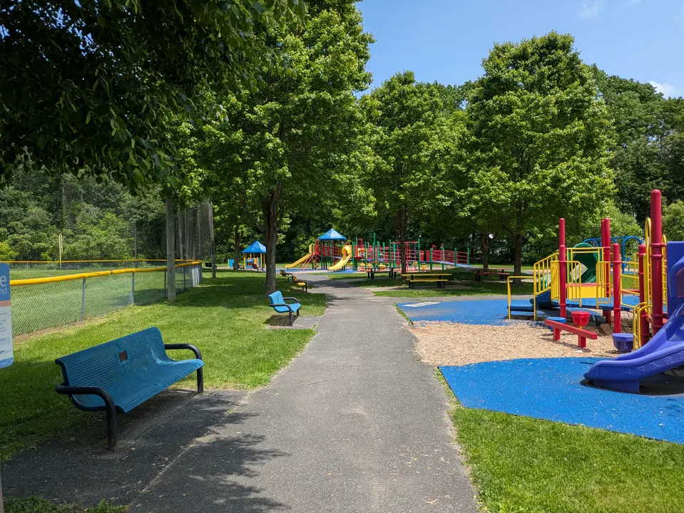 View of the of the play equipment and its accessibility features  