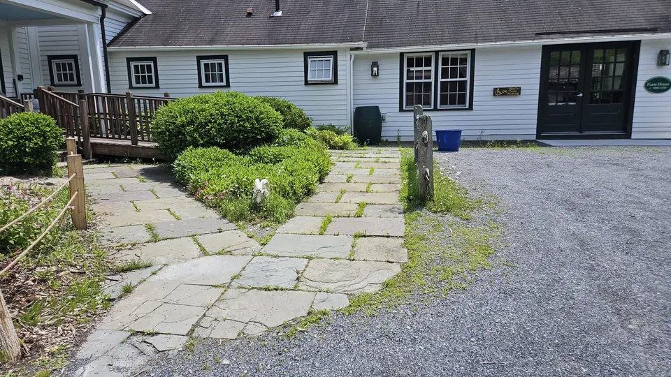 A ramp leading up to an interpretive center