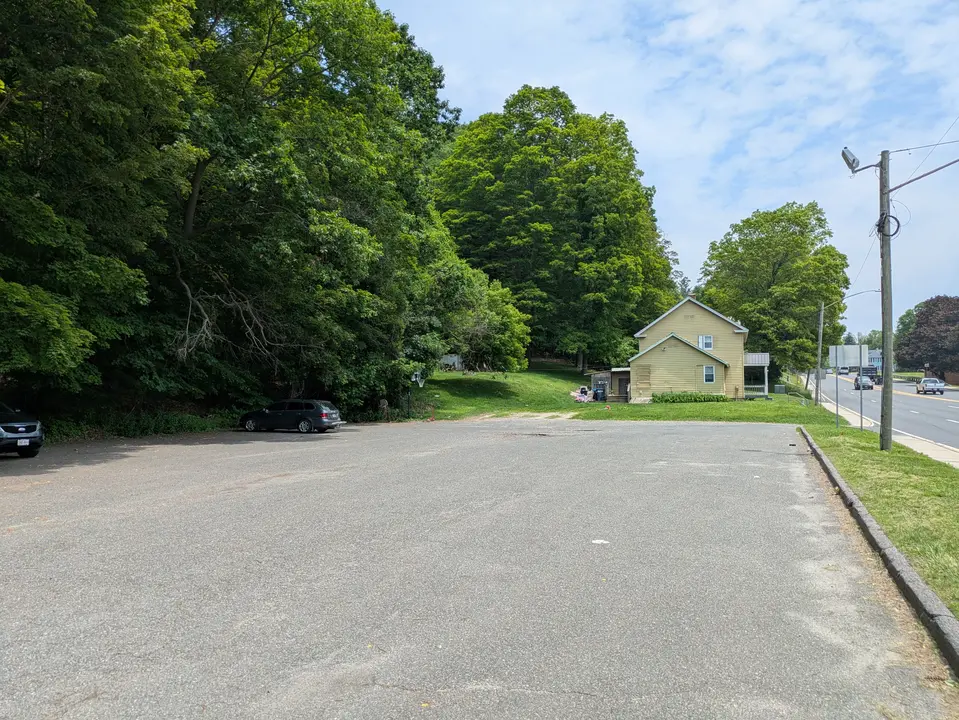 The parking area for the Boulders Trailhead on Dalton Ave 