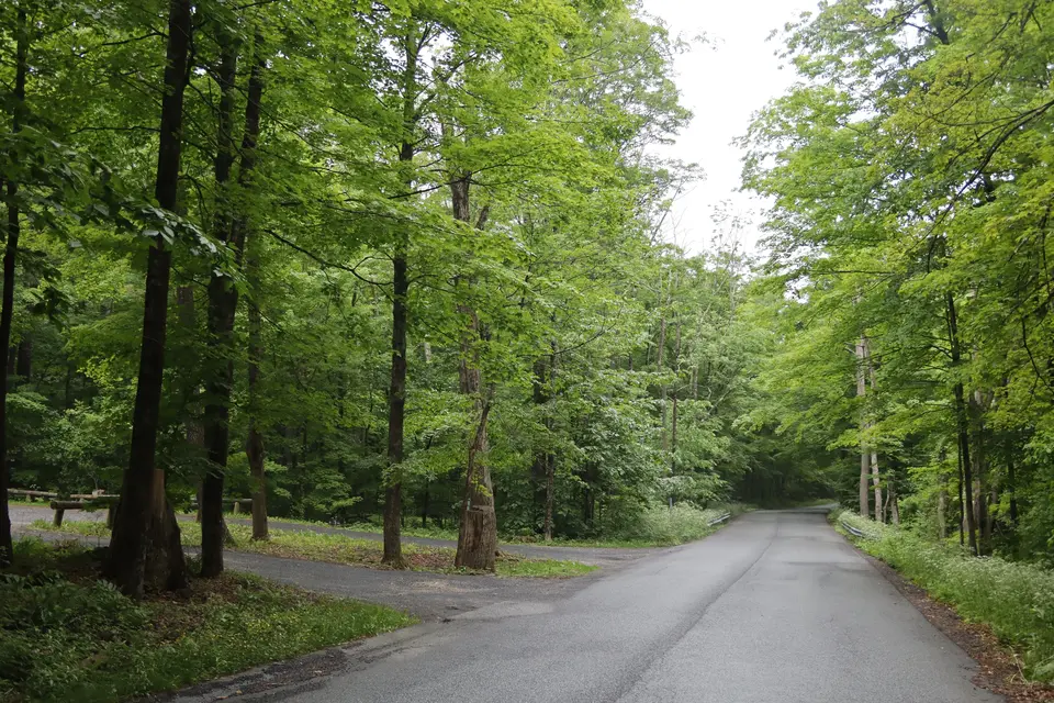 Entrance to the West Dugway Road Trailhead (left)