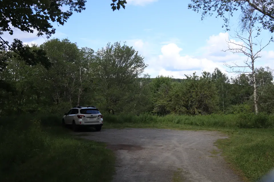 Parking area for the Appalachian Trail at Goose Pond Road.