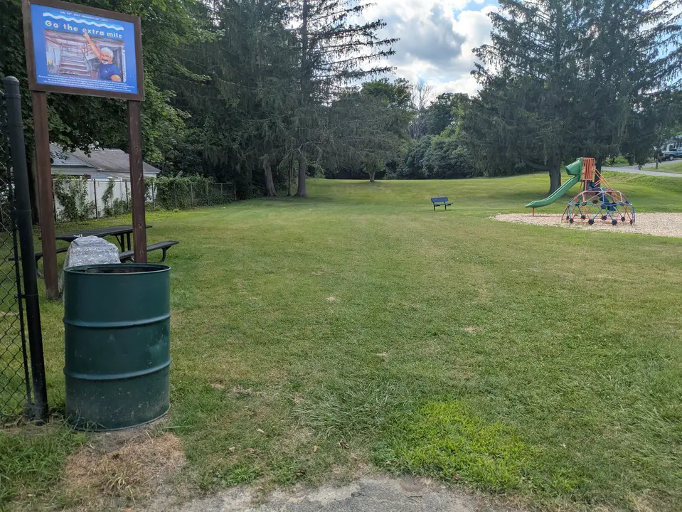 View of the park from the entrance