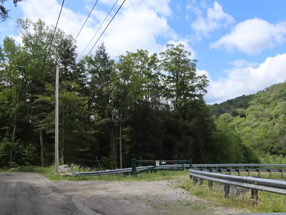 Entrance to the Clam Lake Flood Control Site.