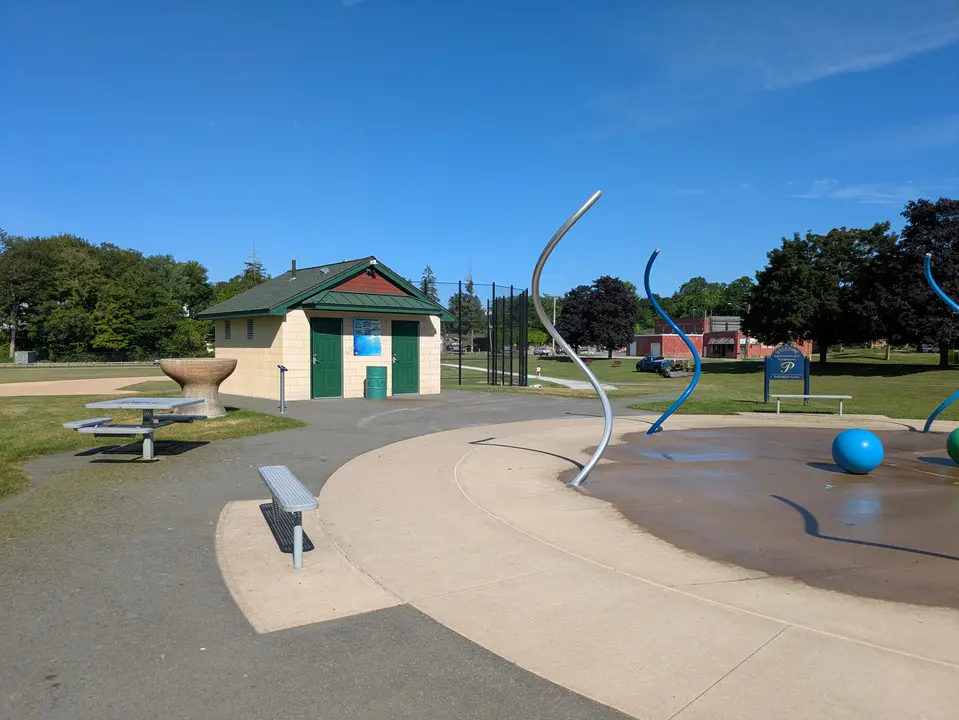 Splash pad and bathrooms