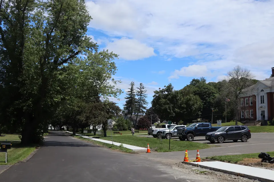 Parking area for Dewey Park.