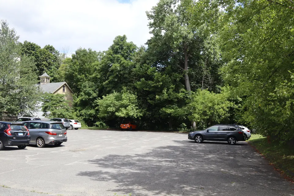 Parking area for the Housatonic Riverwalk at Dresser Avenue.
