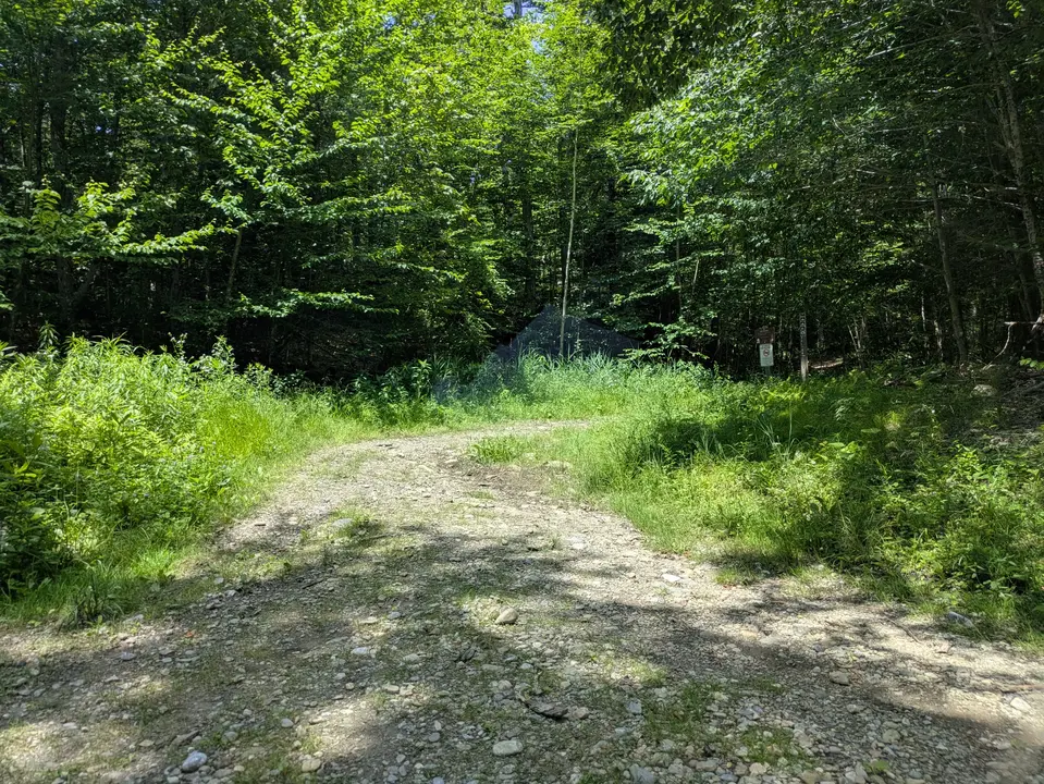 Parking area and trail entrance