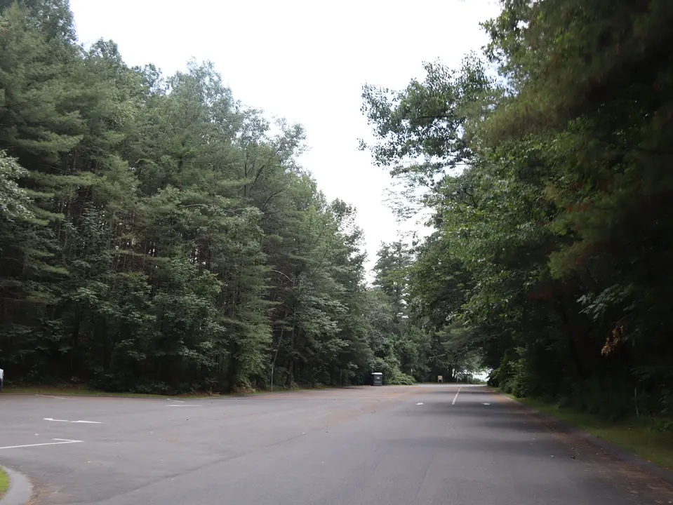 Parking area for the Lake Buel Boat Launch.