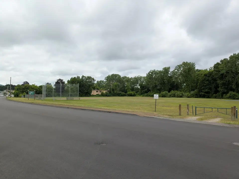 View of the park from Newell St