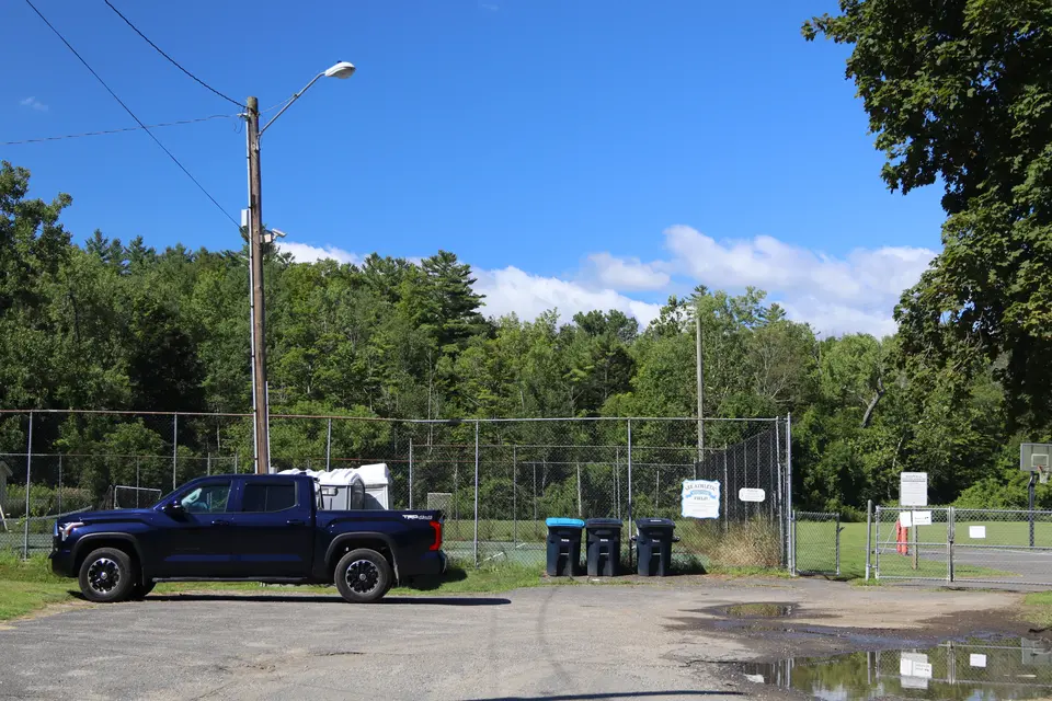 Parking area for Lee Athletic Fields.