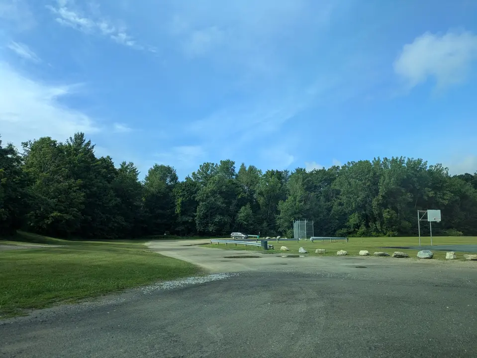 View of the parking lot