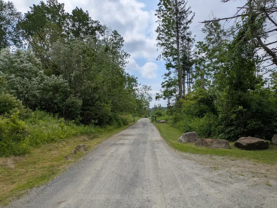 Entrance road to October Mountain Reservoir