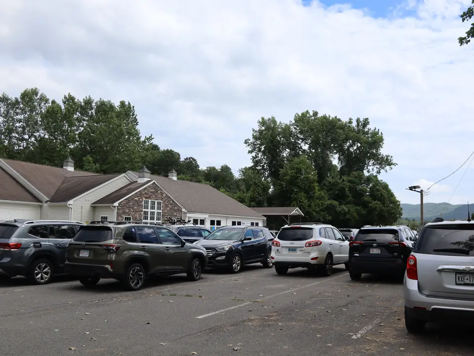 Parking area for the Old Route 7 Greenway - North.