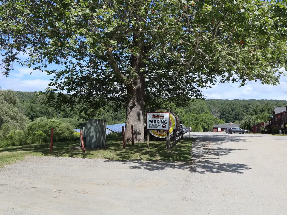 Parking for the Old Route 7 Greenway - South.
