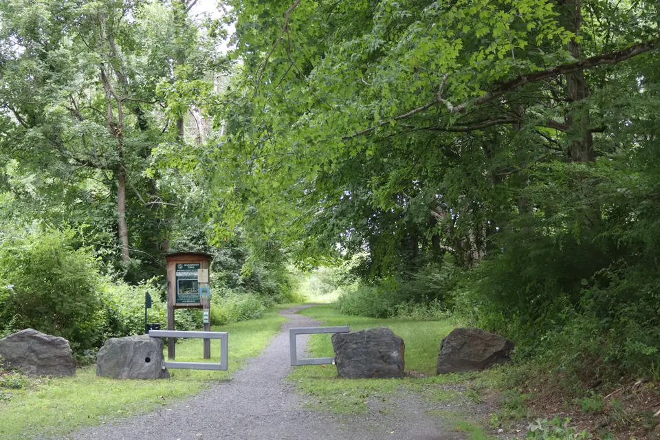 Entrance to the Housatonic Riverfront Trail.