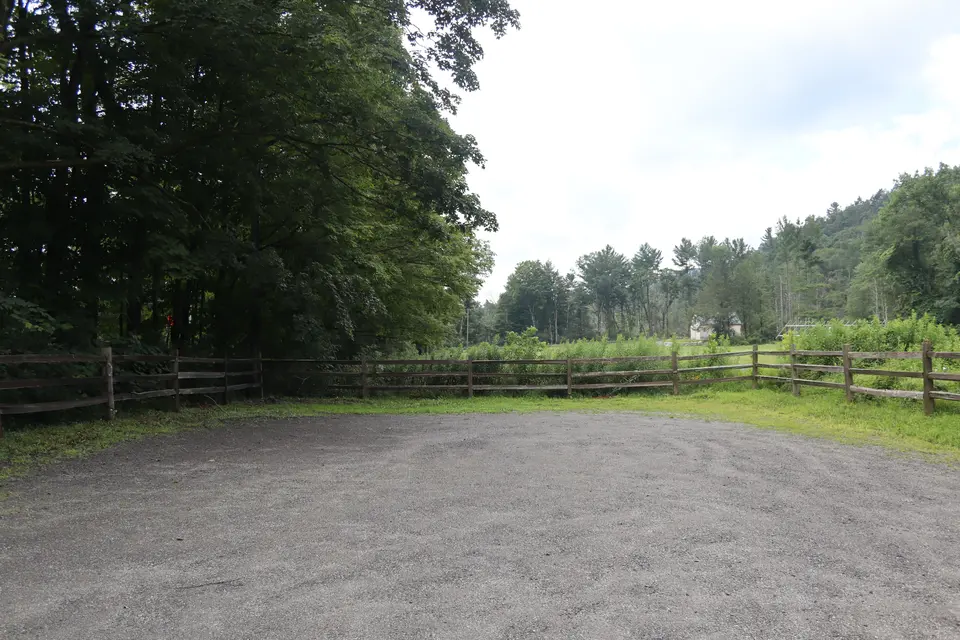 Parking area for the Saddle Trailhead.