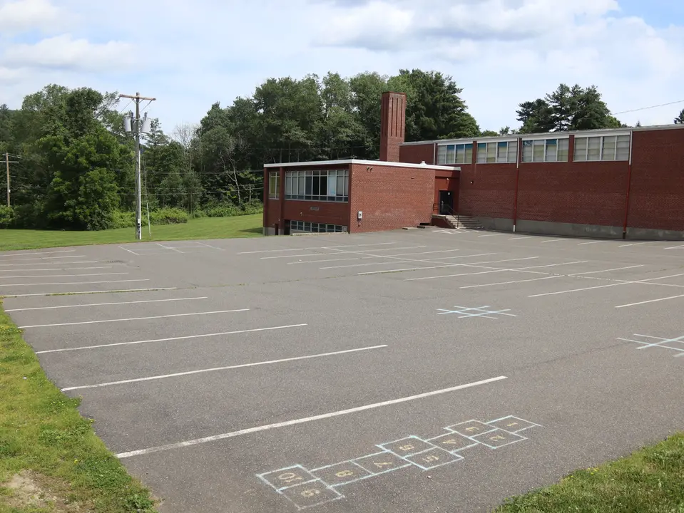 Paved parking area at St.Marys School.