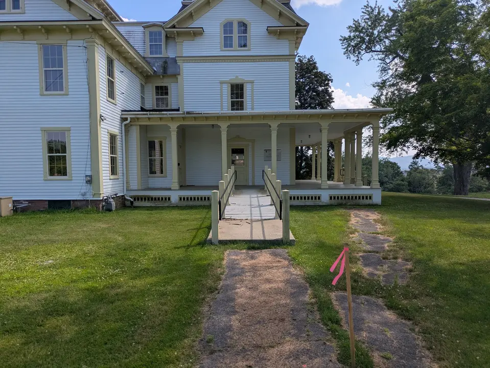 Ramp leading to house