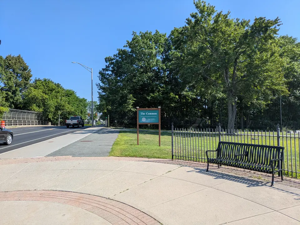 Name sign for The Common on First Street