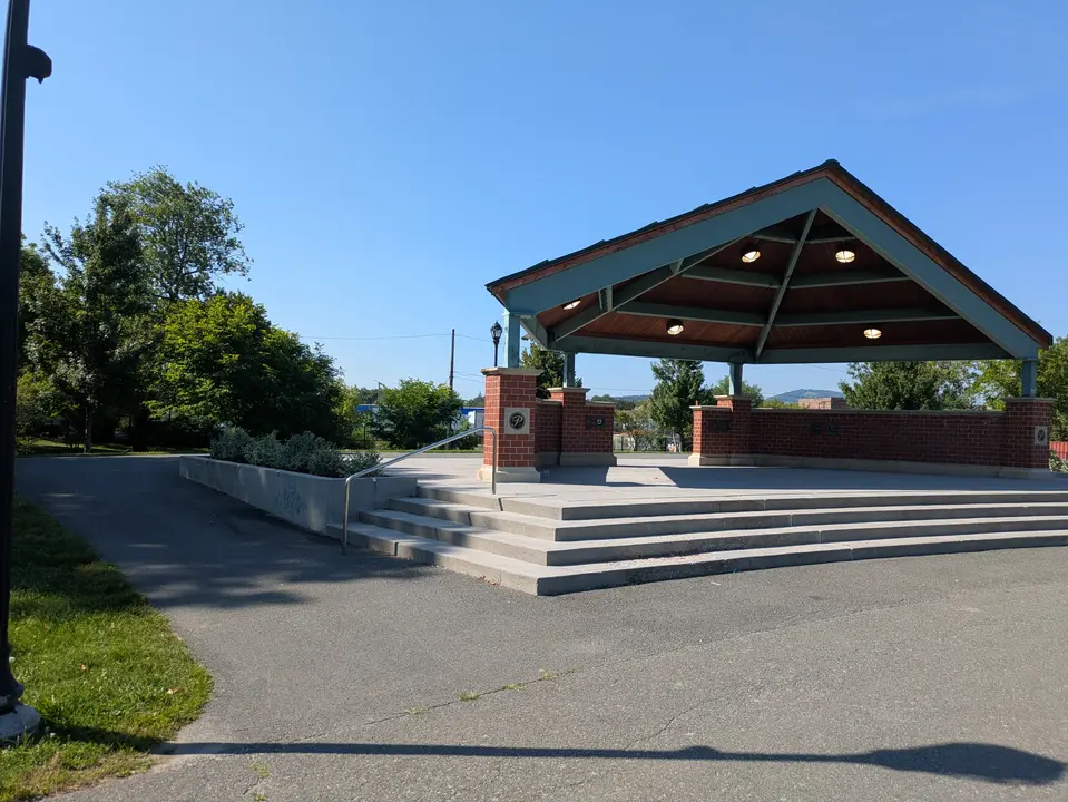Pavilion with both stair and ramp access