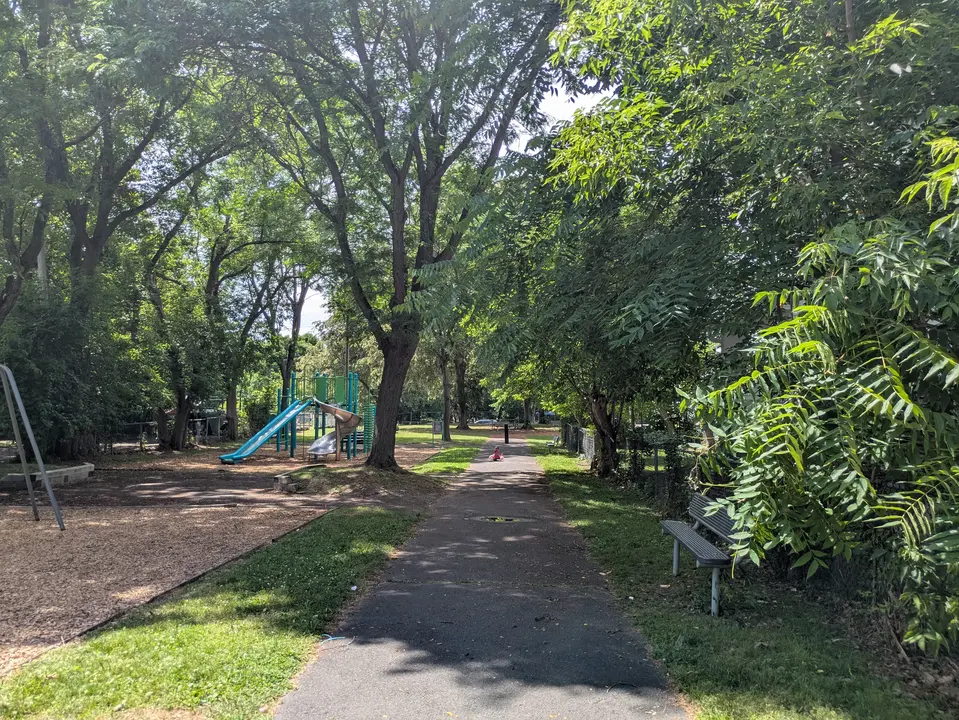 Entrance from Daniels Ave