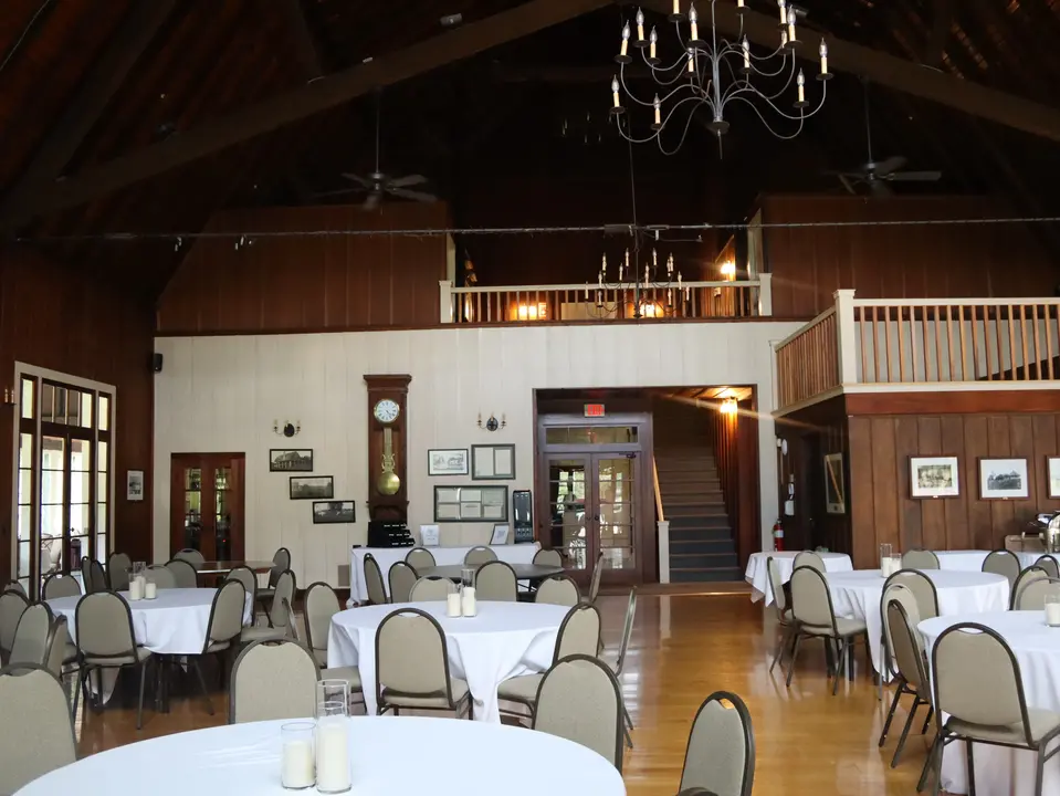 The Wyantenuck clubhouse dining room, where daily lunches and special events are offered 