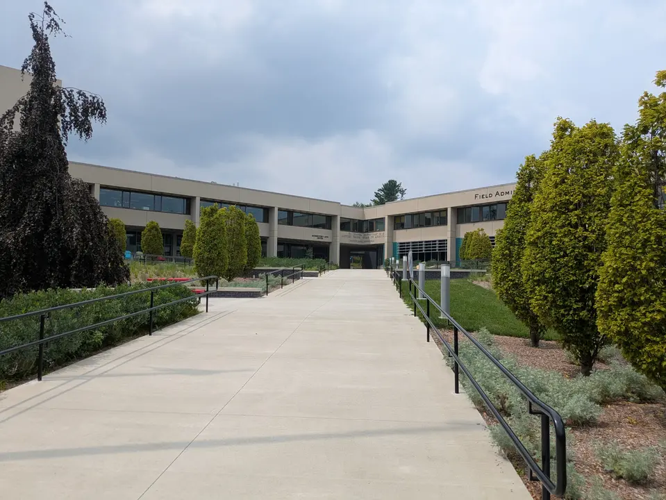 Path running through campus