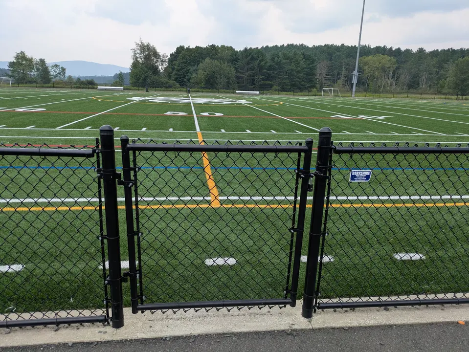 Gate entrance to the Gene Dellea Community Turf field