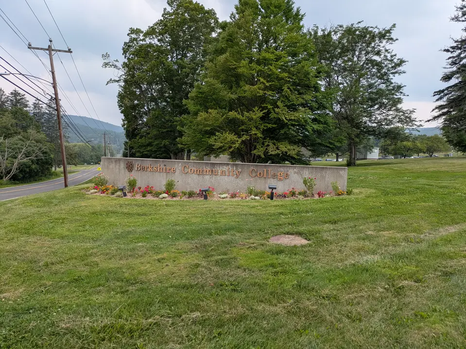 Entrance sign to Berkshire Community College Campus