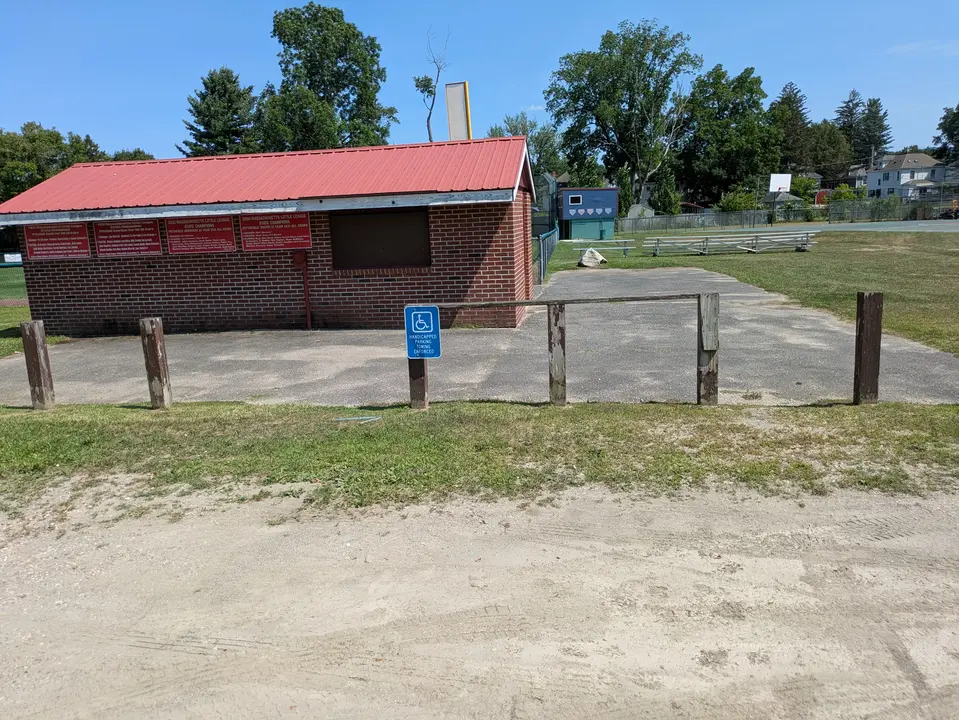 Accessible parking spot at Deming Park