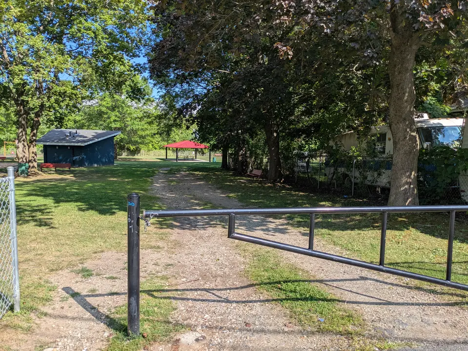 entrance by gate on John St