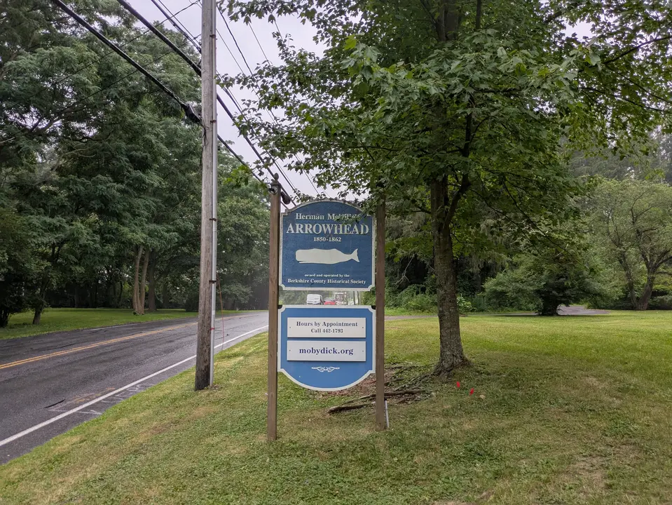 Entrance sign to Herman Melville's Arrowhead