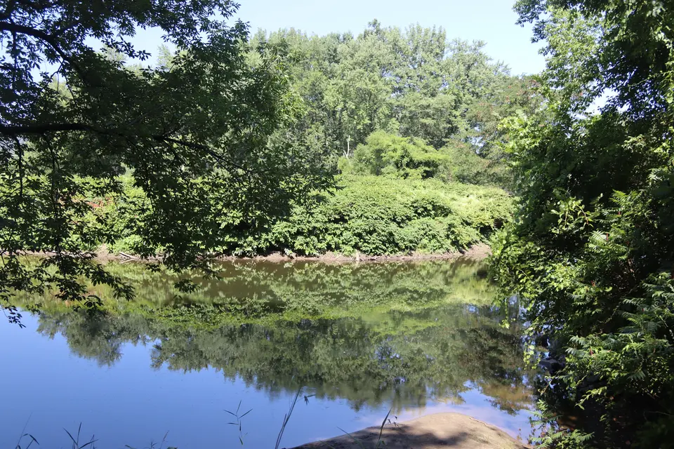 The Housatonic River viewed from the Boat Launch area.