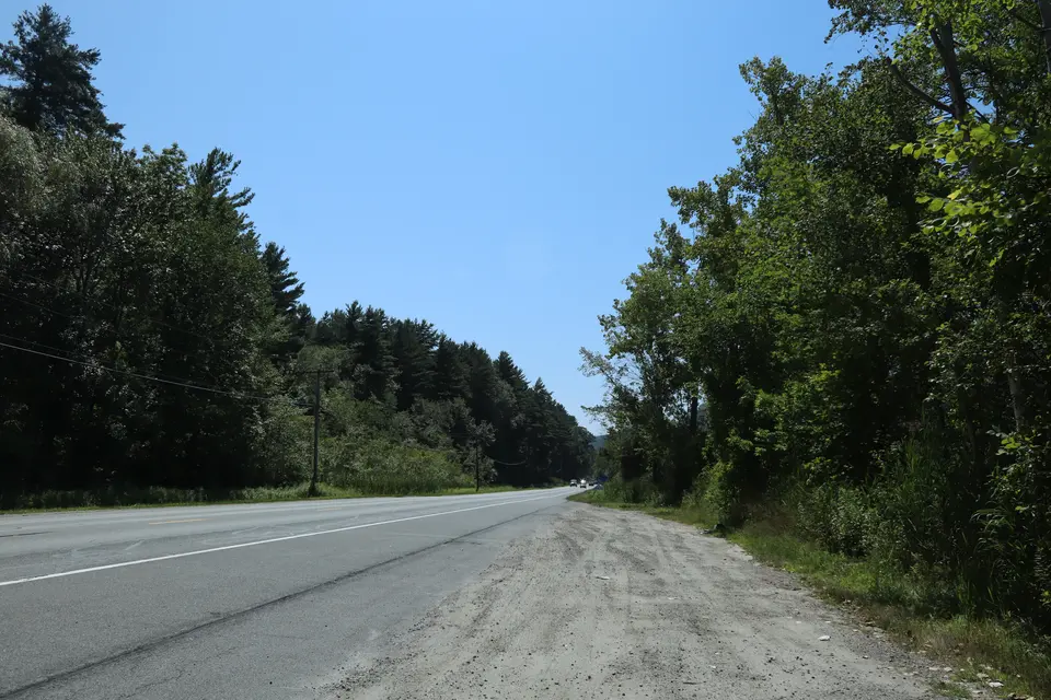 Parking area for the Agawam Lake WMA - North. Parking can be accessed directly from Route 7 Southbound.