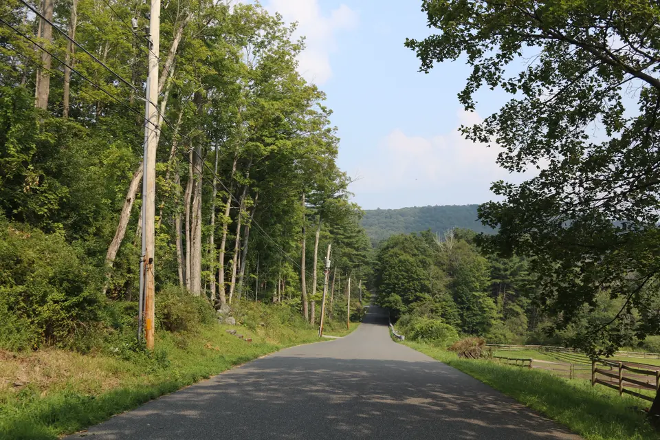 Parking for Undermountain Rest, can be located on the north side of Undermountain Road, near the utility pole on the left.
